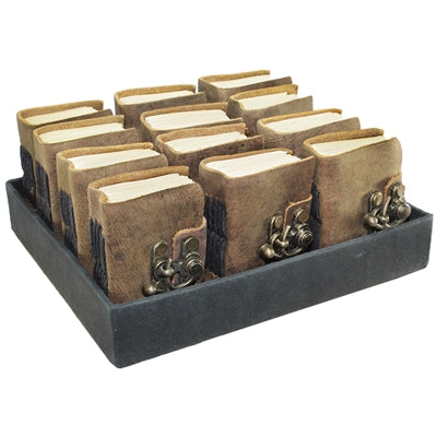 Leather Mini Journals with Metal Lock