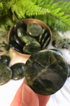 Green Nephrite Jade Mini Palm Stones for Luck & Prosperity