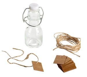 Glass Swing-Top Mini Apothecary Bottles