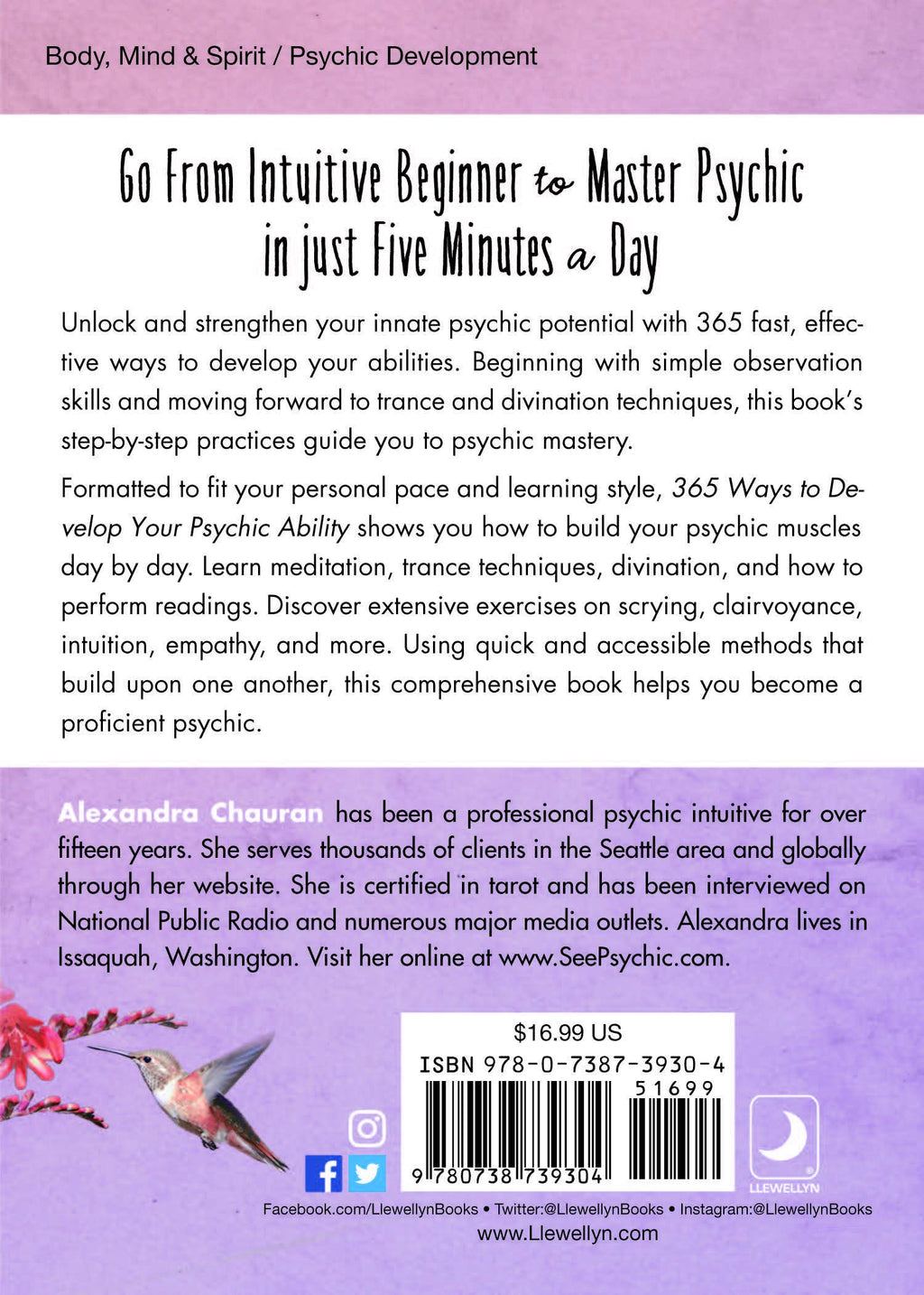 365 Ways to Develop Your Psychic Ability by Alexandra Chauran