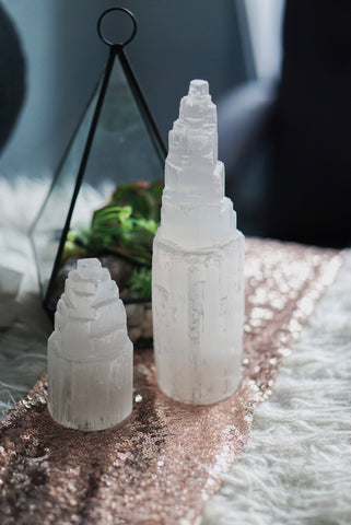 Selenite Wands for Cleansing & Purification