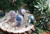 Rainbow Fluorite Mushroom Carvings