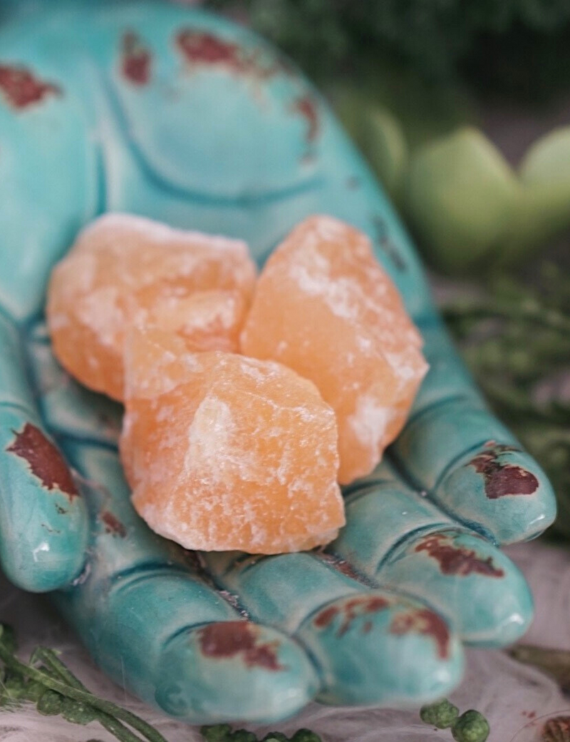 Rough Orange Calcite for Motivation & Soul Purpose