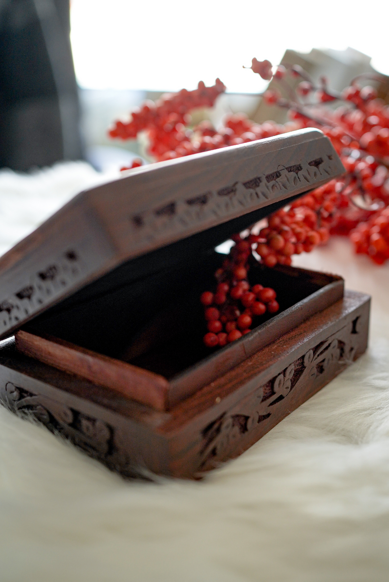 Decorative Wooden Treasure Box - Various Designs