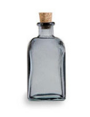 Spanish Gray Glass Potion Bottle with Cork