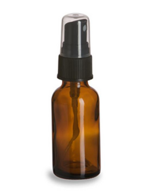 Glass Apothecary Spray Bottle with Atomizer - Various Colors