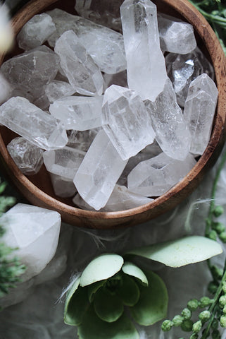 Clear Quartz Mini Points for Amplifying Energy & Intention