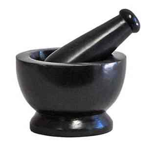 Black Soapstone Mini Mortar & Pestle